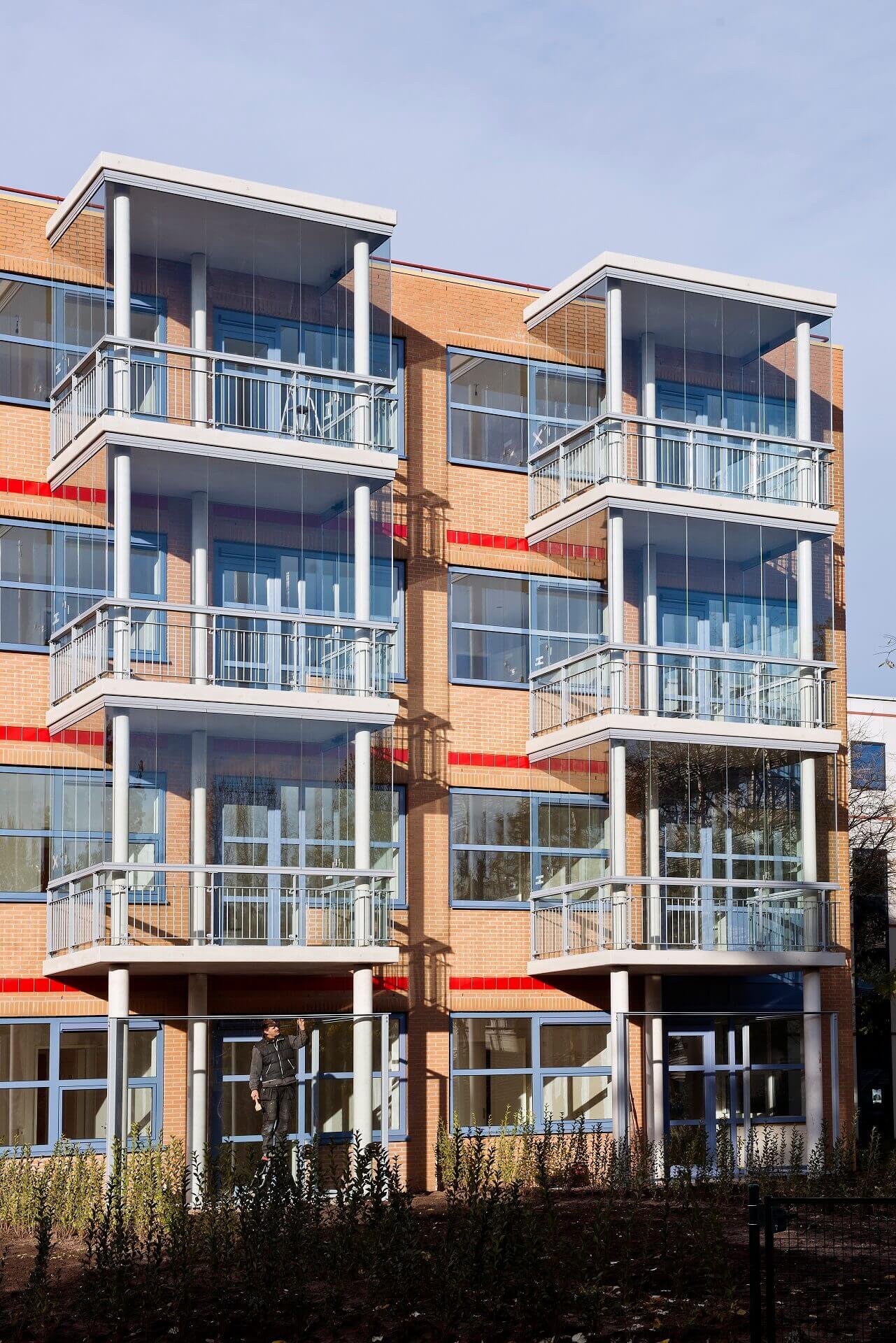 Krijtstede Nieuwegein - M-View beglazing voor balkons en veranda's - Metaglas