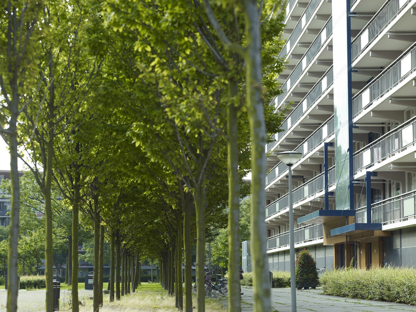 Beethovenlaan Maassluis -Total Glas verticale gevellamellen - Metaglas